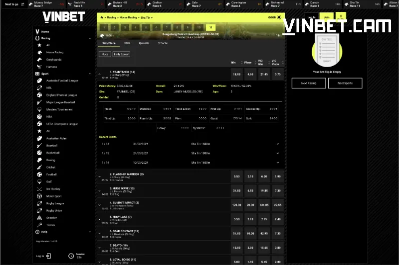 Nhà cái Vinbet sở hữu kho sản phẩm cá cược đồ sộ